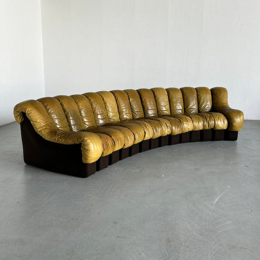 De Sede DS-600 ''Non Stop'' Sectional Sofa von Ueli Berger, Eleanora Peduzzi-Riva und Hans Ulrich, 1970er Jahre frühes Modell, Set von 2 14 Vintage