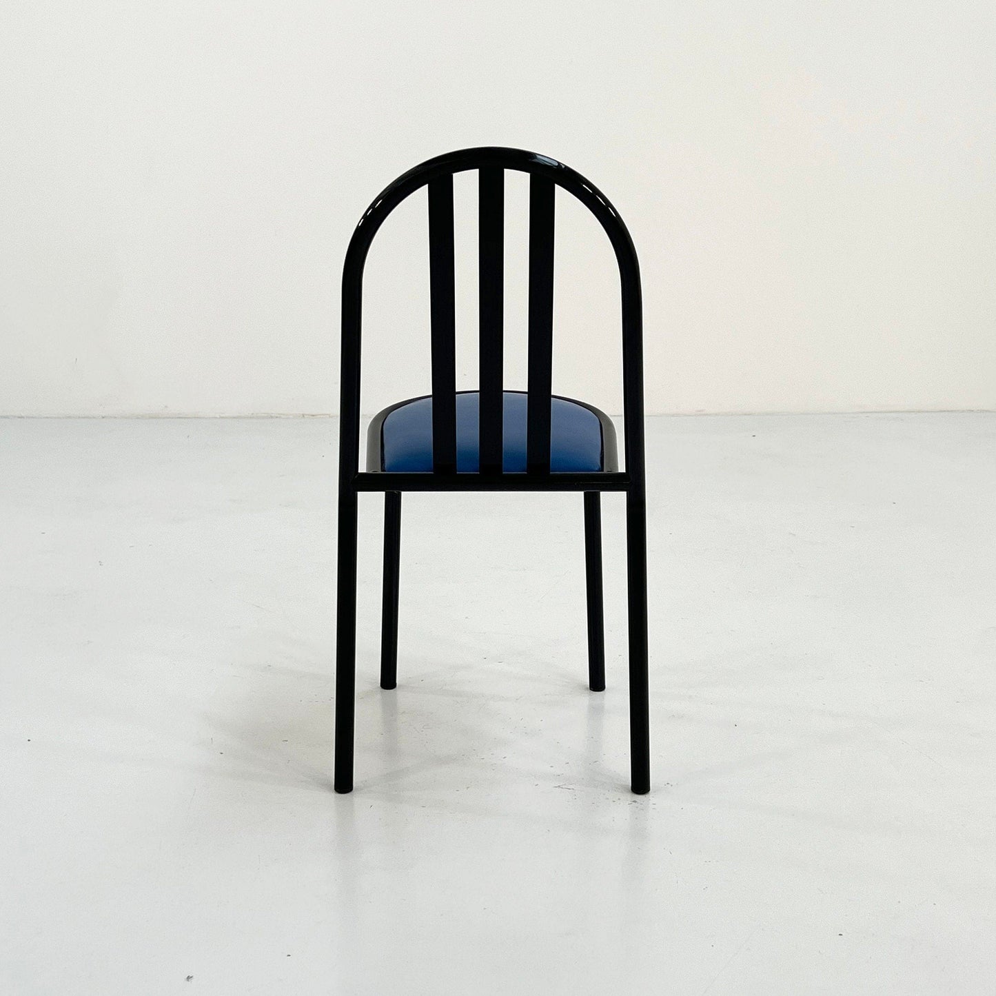 Blue fabric No.222 chair by Robert Mallet-Stevens for Pallucco Italia, 1980s vintage