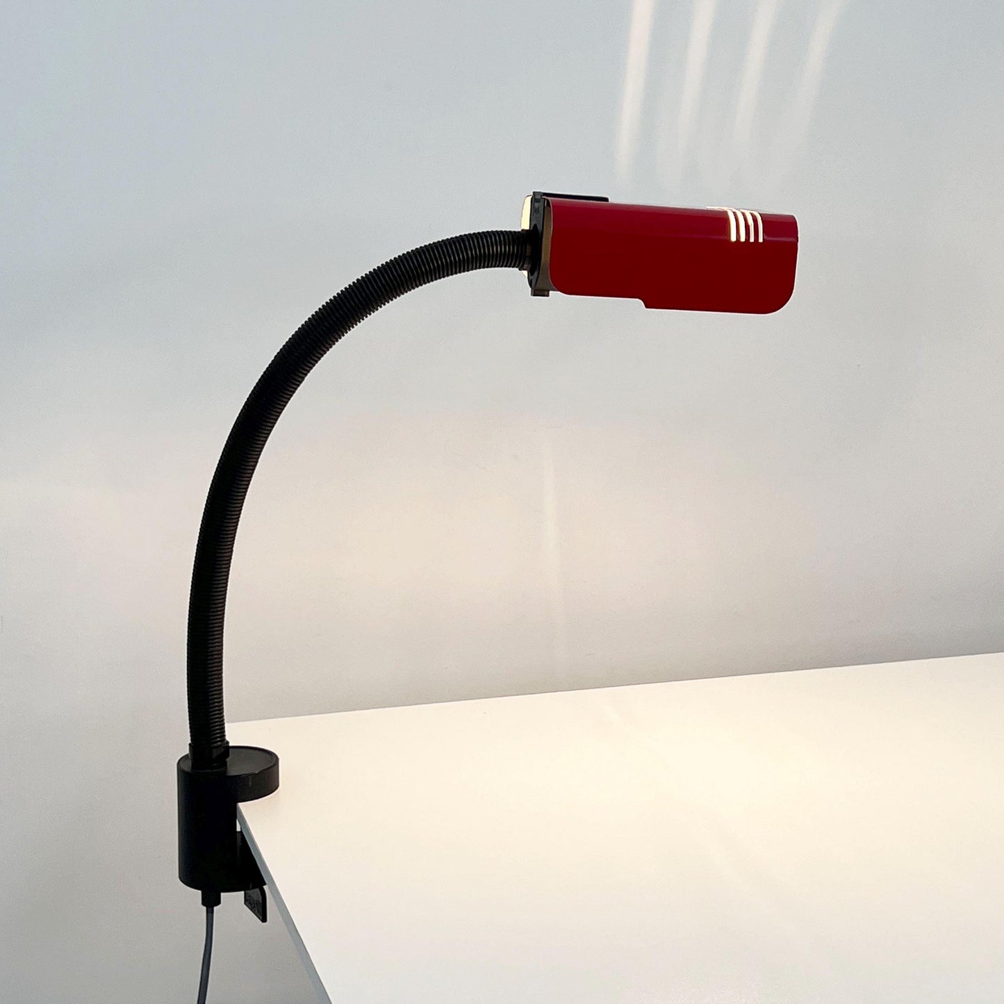 Red desk lamp by Targetti Sankey, 1970s vintage