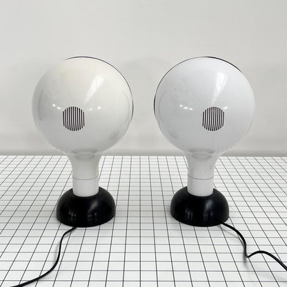 Set of 2 Drive Table Lamp by Adalberto Dal Lago for Bieffeplast, 1970s Vintage