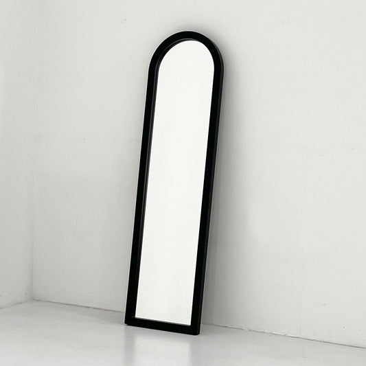 Black frame mirror by Anna Castelli Ferrieri for Kartell, 1980s vintage