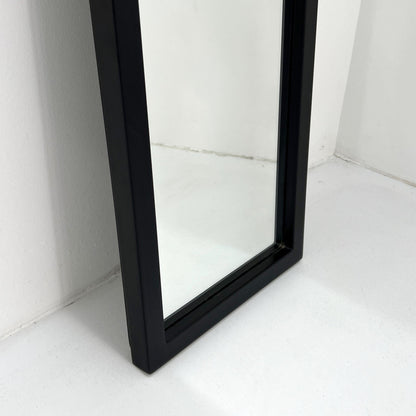 Black frame mirror by Anna Castelli Ferrieri for Kartell, 1980s vintage