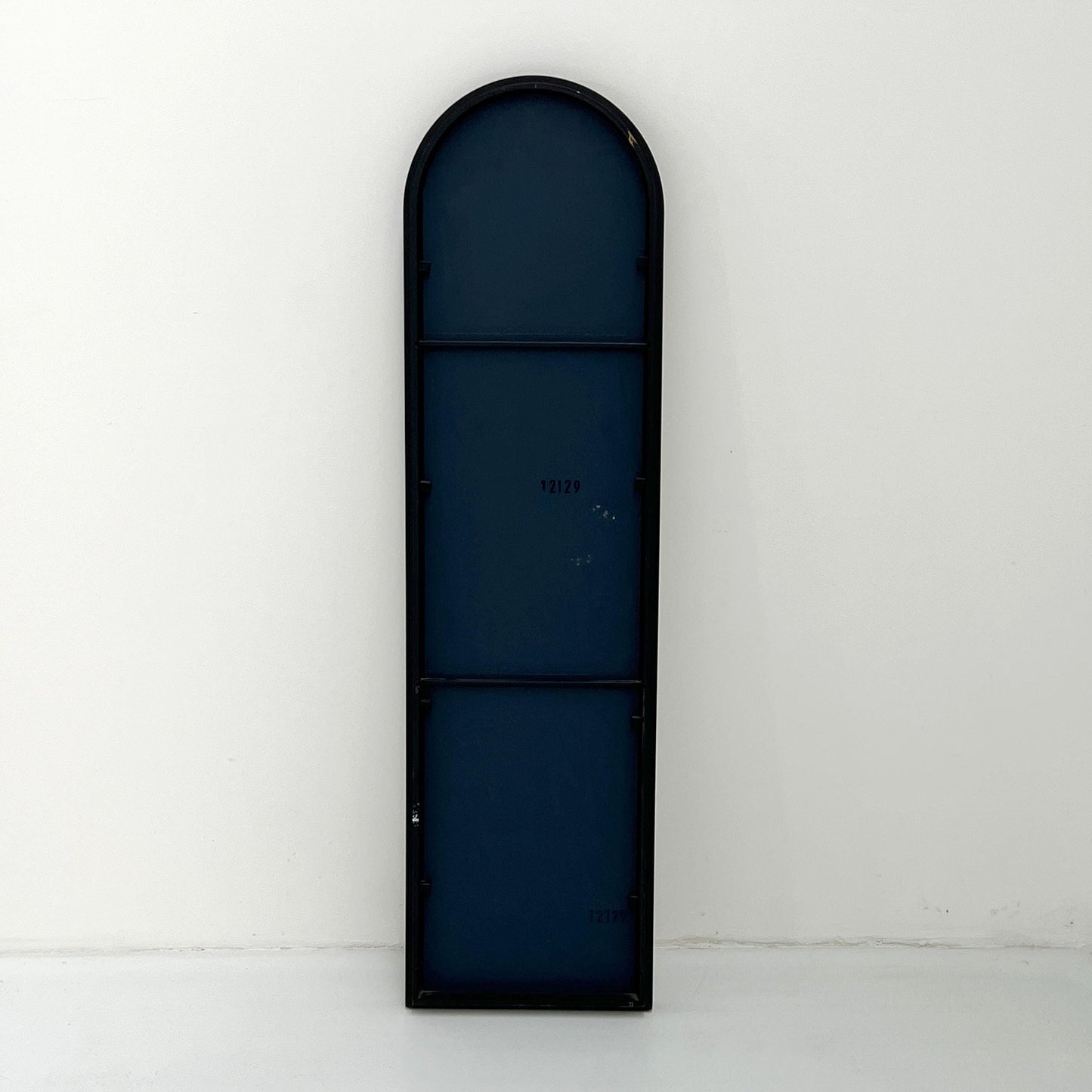 Miroir à cadre noir par Anna Castelli Ferrieri pour Kartell, vintage 1980