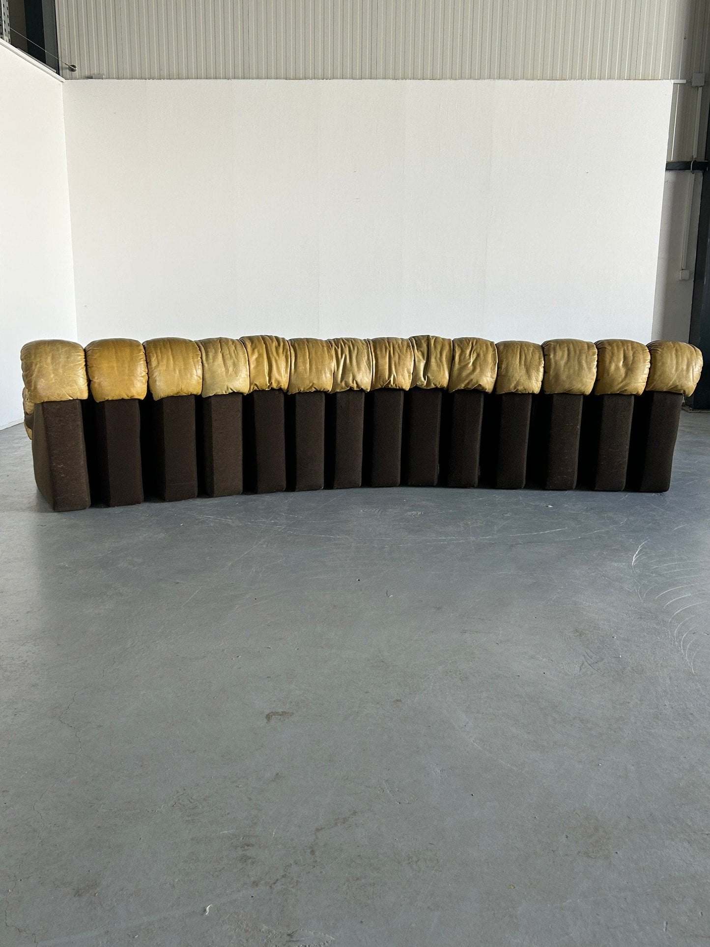 De Sede DS-600 ''Non Stop'' Sectional Sofa by Ueli Berger, Eleanora Peduzzi-Riva and Hans Ulrich, 1970s Early Model, Set of 2 14 Vintage