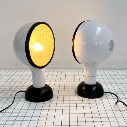 Set of 2 Drive Table Lamp by Adalberto Dal Lago for Bieffeplast, 1970s Vintage