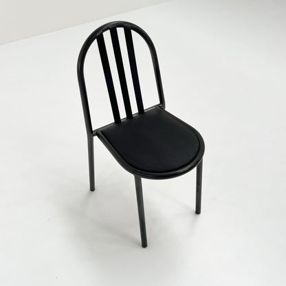 Black seat No.222 chair by Robert Mallet-Stevens for Pallucco Italia, 1980s vintage