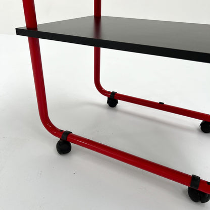 Tubular Trolley in Metall und Holz, 1980er Vintage