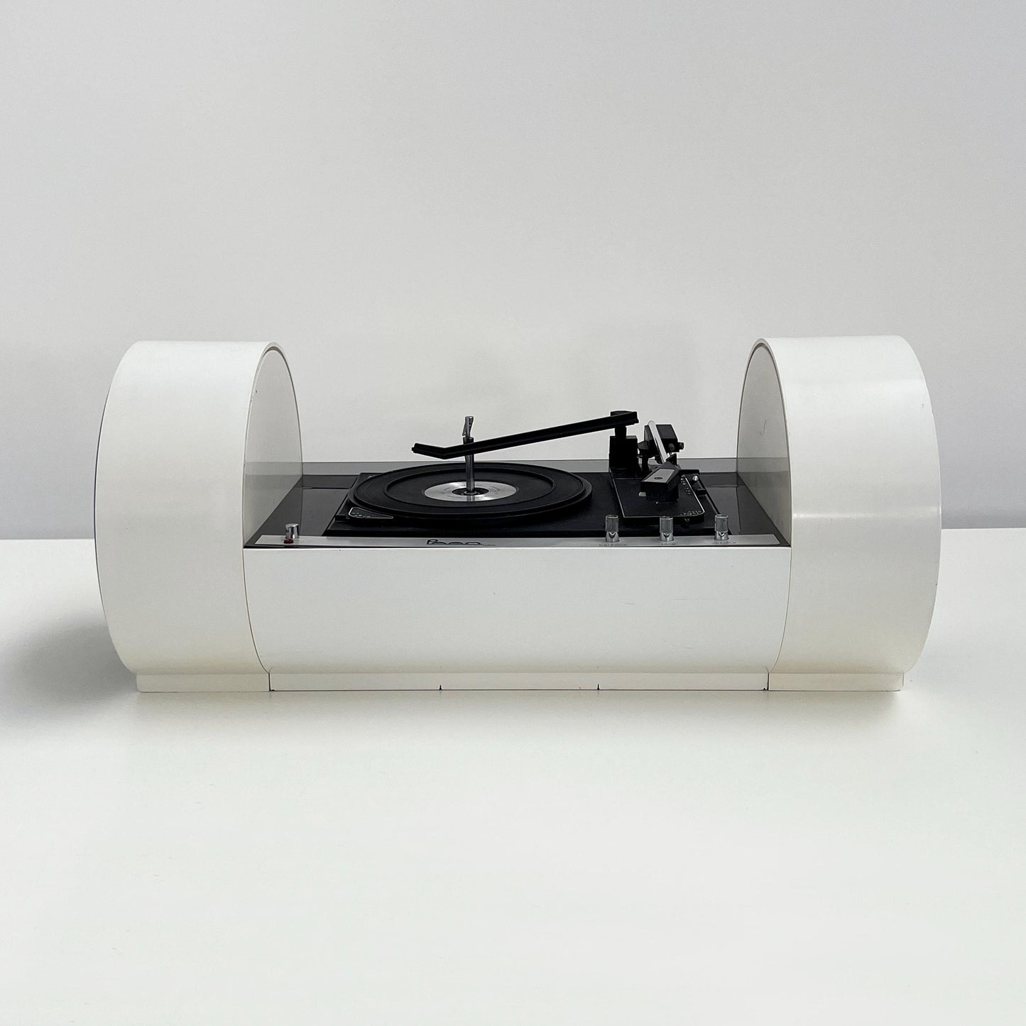 White PAAM Tube Turntable Stereo Console by Yonel Lebovici, 1968 Vintage