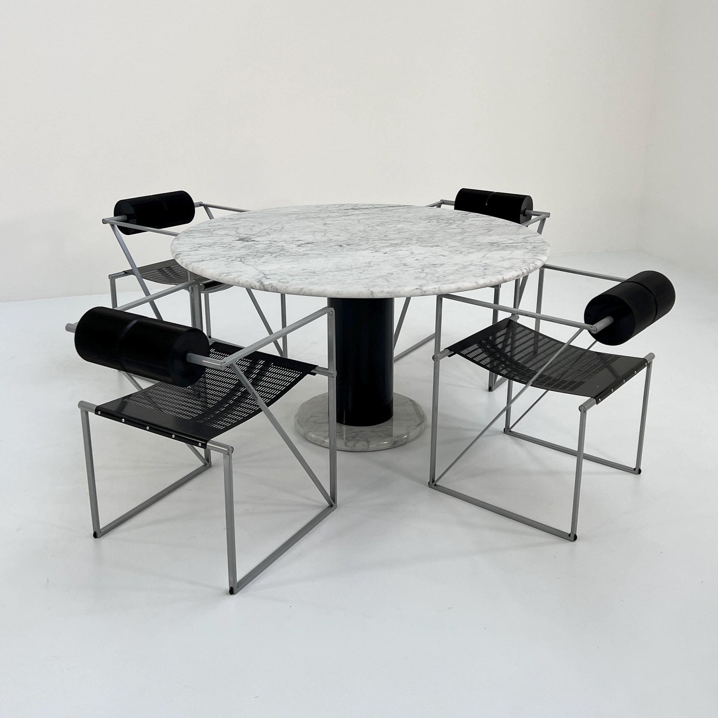 Table à manger Loto Rosso par Ettore Sottsass pour Poltronova, vintage 1980