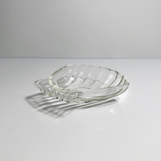 6 bols en verre vintage Simax shell bowls cristal plomb cristal République tchèque 1980 80s assiette bols dessert grignotines CZ