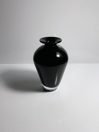 vintage Murano Paolo Venini Vase Grand Verre Noir Venise 1950 Années 50 Mid Century Vetro Barovier Toso Tonelli Nason Buzzi