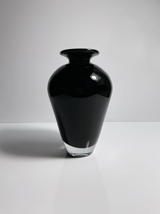 vintage Murano Paolo Venini Vase Grand Verre Noir Venise 1950 Années 50 Mid Century Vetro Barovier Toso Tonelli Nason Buzzi