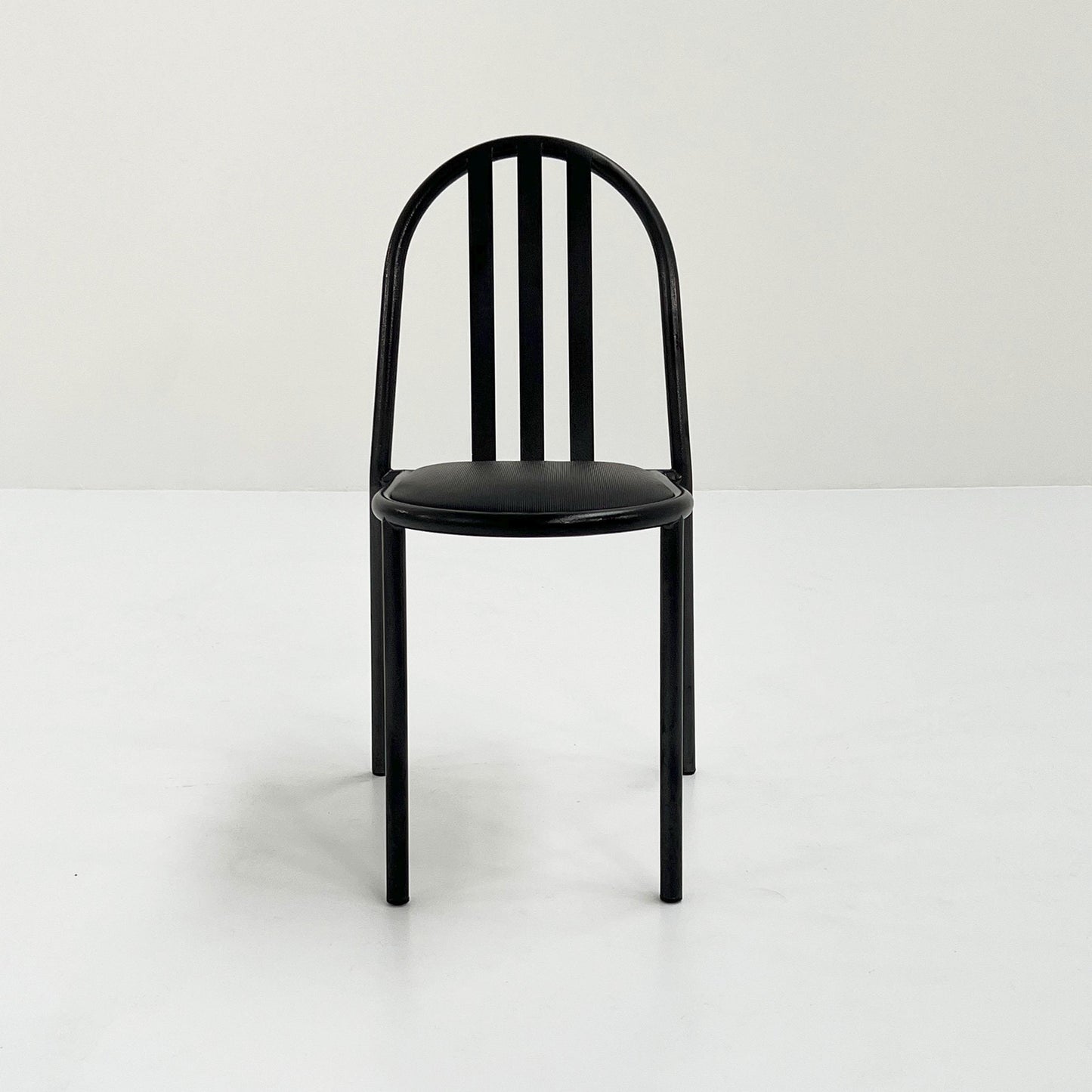 Black seat No.222 chair by Robert Mallet-Stevens for Pallucco Italia, 1980s vintage