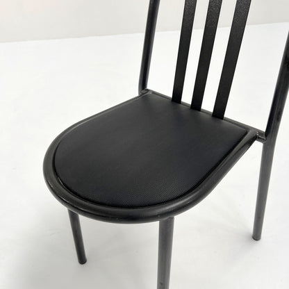 Black seat No.222 chair by Robert Mallet-Stevens for Pallucco Italia, 1980s vintage