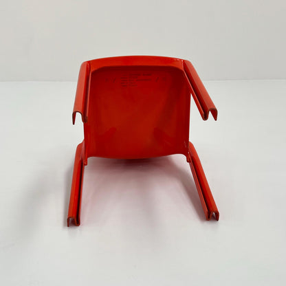 Orange Selene chair by Vico Magistretti for Artemide, 1970s vintage