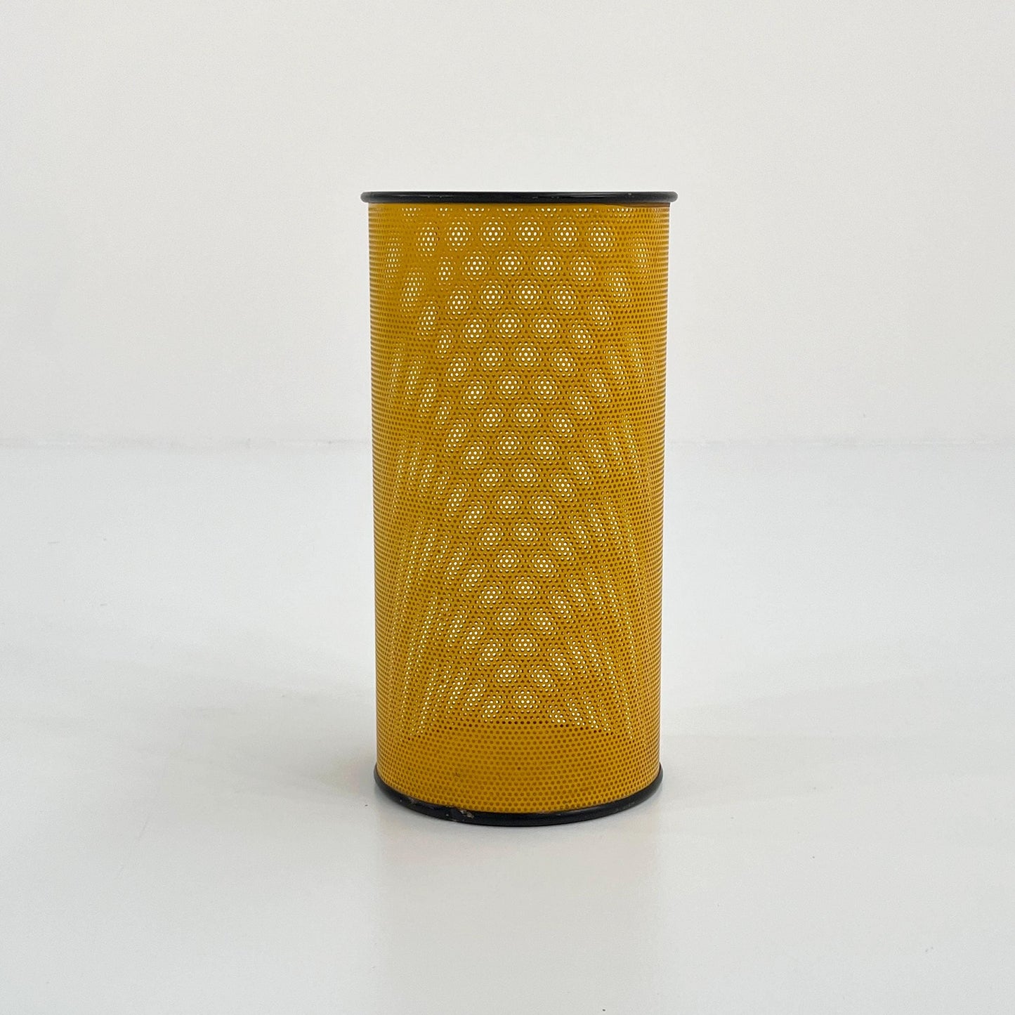 Yellow perforated umbrella stand by Caimi, 1980s