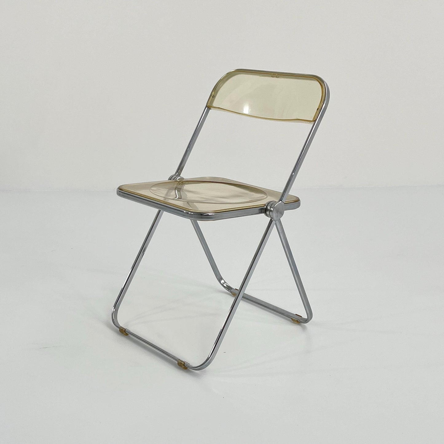 Plia folding chair by Giancarlo Piretti for Anonima Castelli transparent design, 1960s vintage