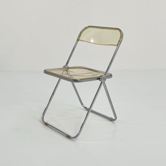 Plia folding chair by Giancarlo Piretti for Anonima Castelli transparent design, 1960s vintage