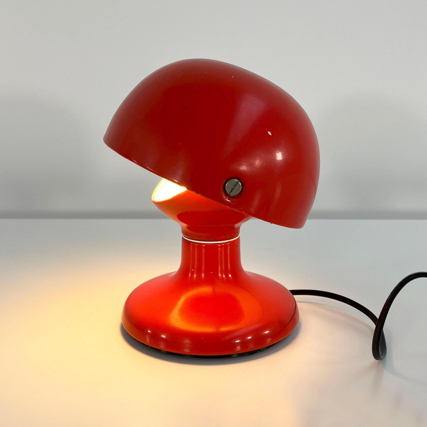 Red Jucker table lamp by Tobia & Afra Scarpa for Flos, 1960s