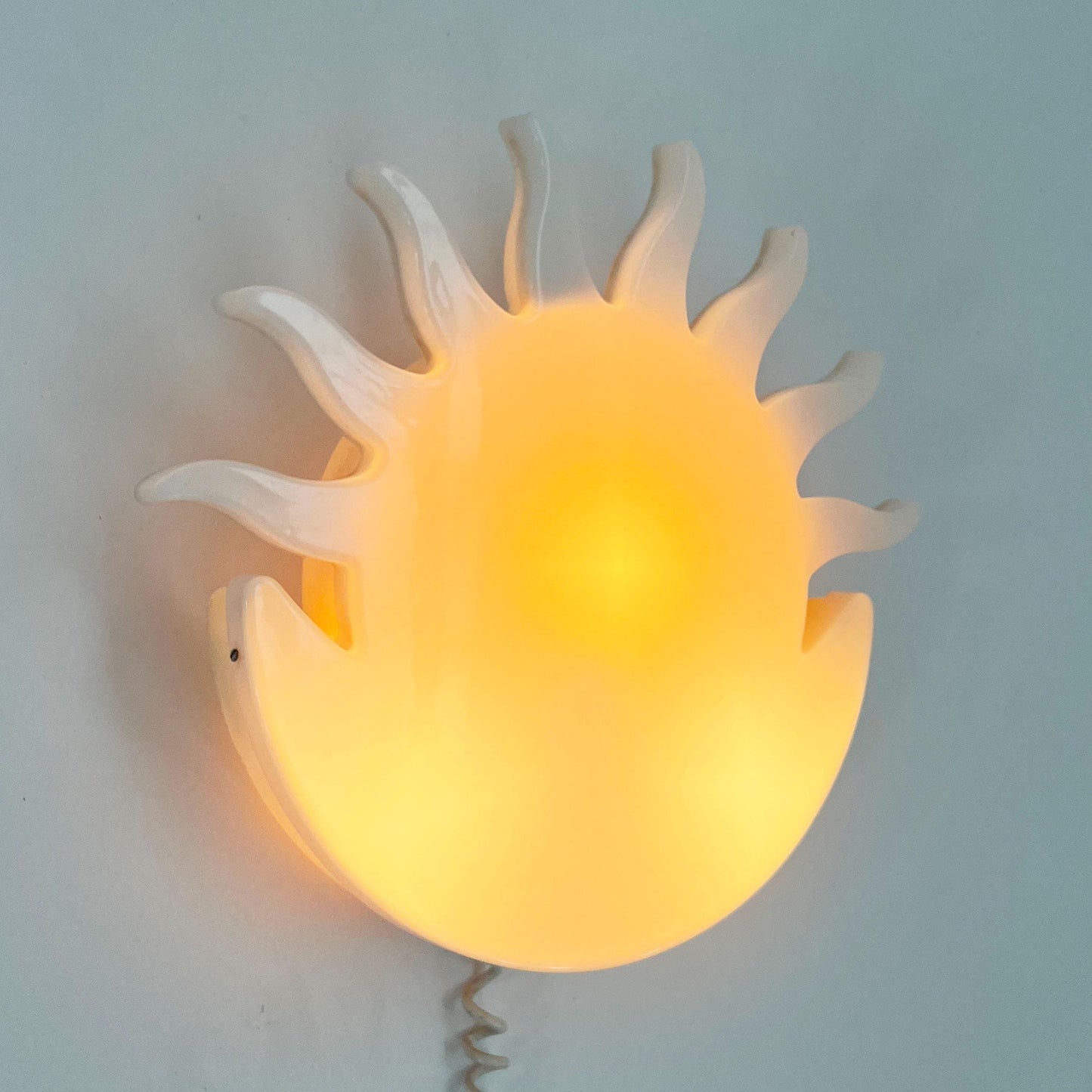 Applique ou lampe de table Soleil et Lune, années 1980