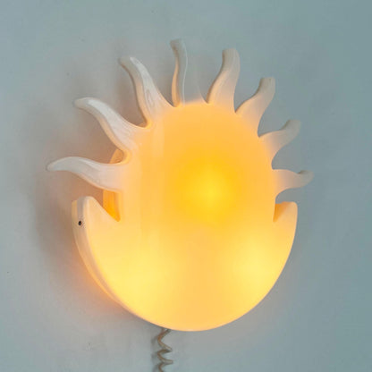 Applique ou lampe de table Soleil et Lune, années 1980