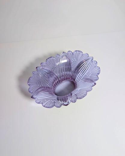 vintage Boho Bowl Alexandrite Verre Néodyme années 1950 Mid Century 60s Lilas Rose Bleu Clair Assiette Plateau Seguso VetroAlexandrite Néodyme