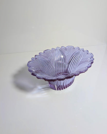 vintage Boho Bowl Alexandrite Verre Néodyme années 1950 Mid Century 60s Lilas Rose Bleu Clair Assiette Plateau Seguso VetroAlexandrite Néodyme