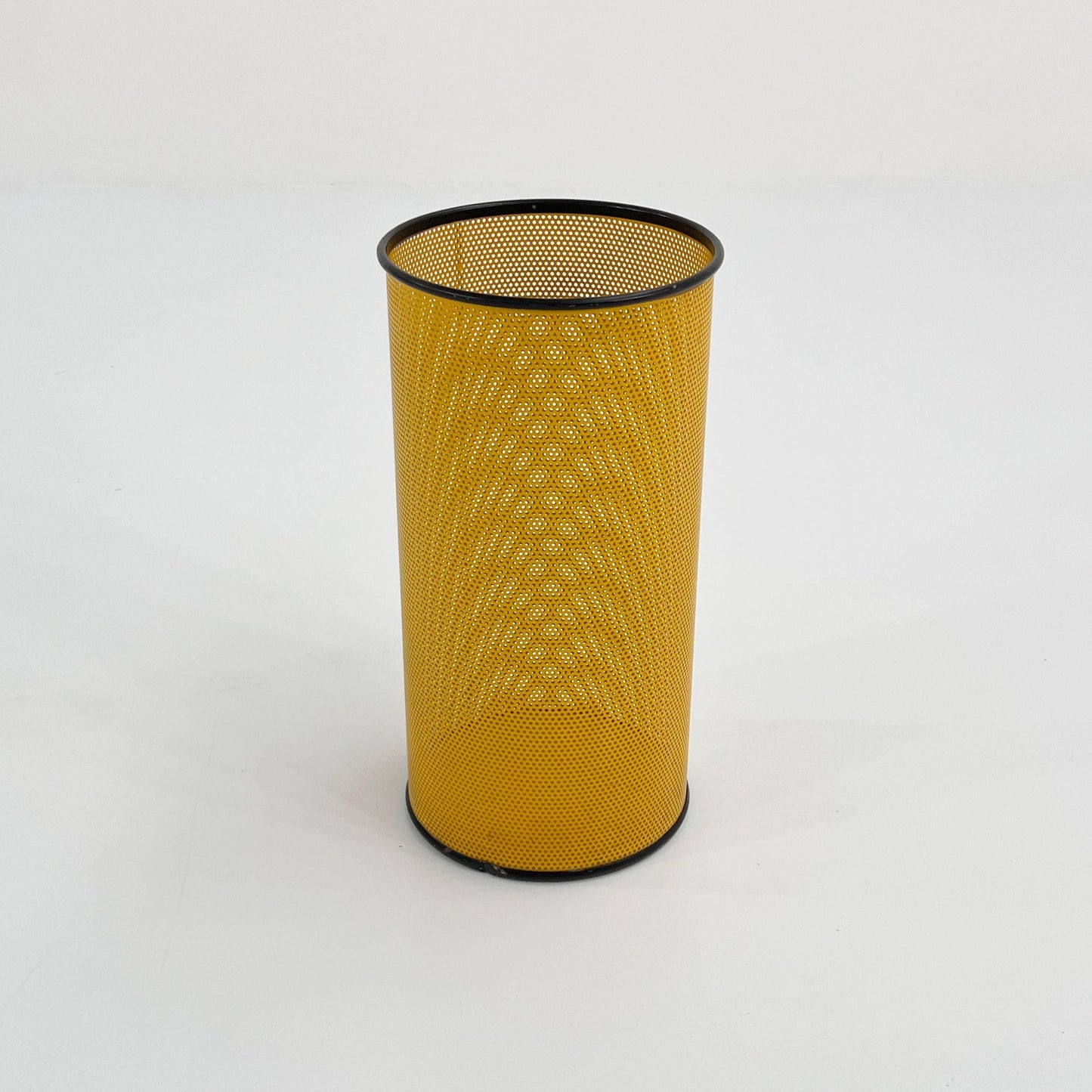 Yellow perforated umbrella stand by Caimi, 1980s