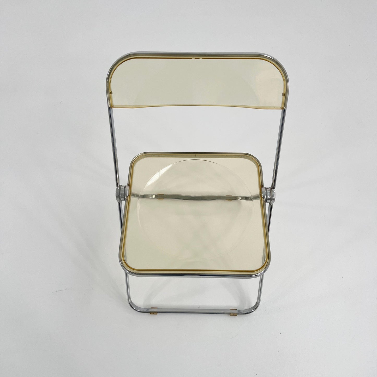 Chaise pliante Plia de Giancarlo Piretti pour Anonima Castelli design transparent, vintage 1960