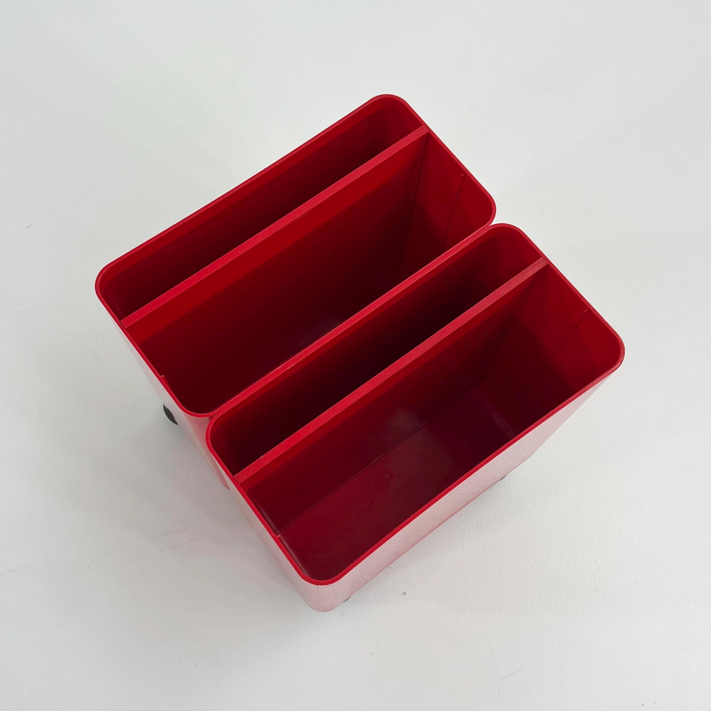 Red file holder on wheels by Georges Coslin for Longato, 1960s