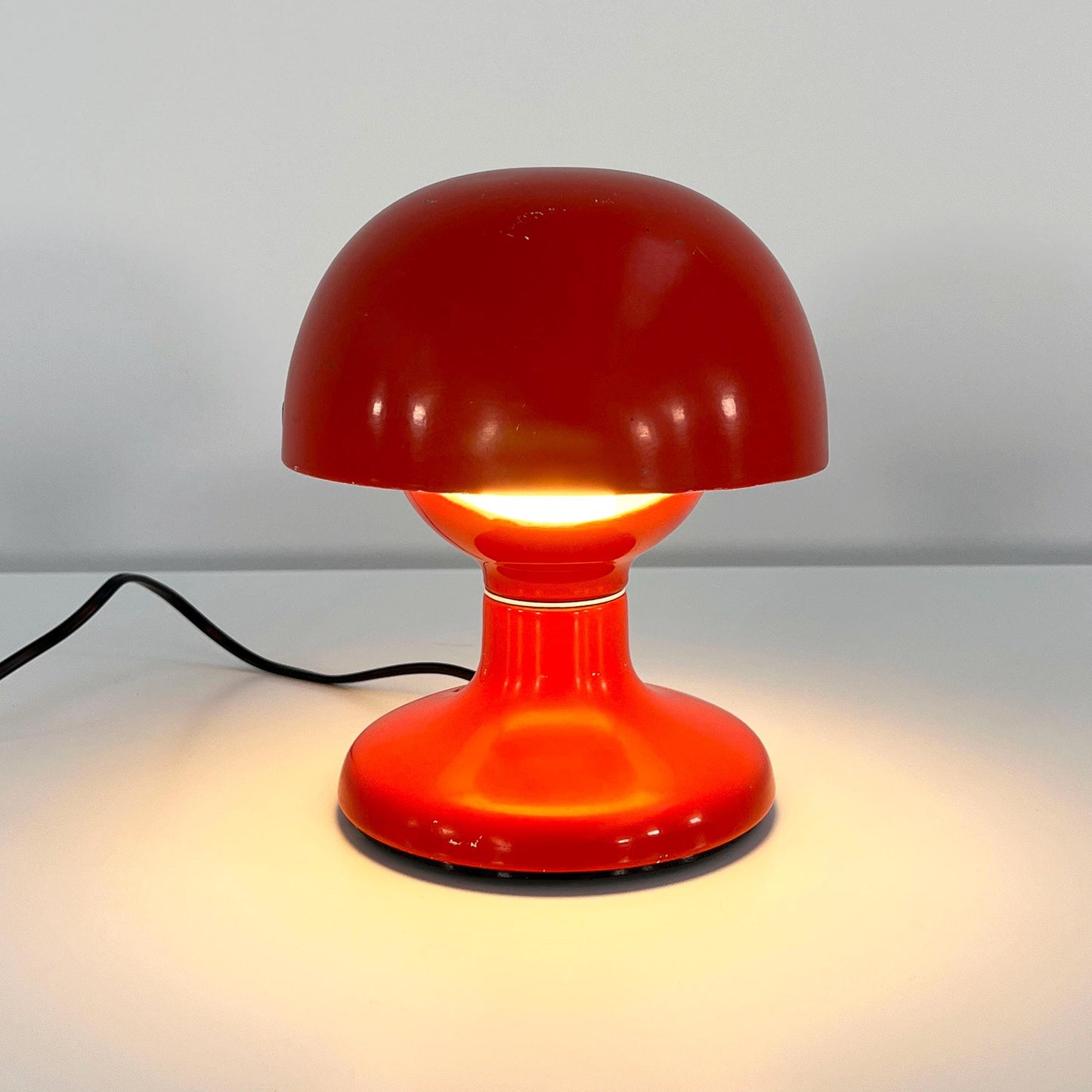 Red Jucker table lamp by Tobia & Afra Scarpa for Flos, 1960s