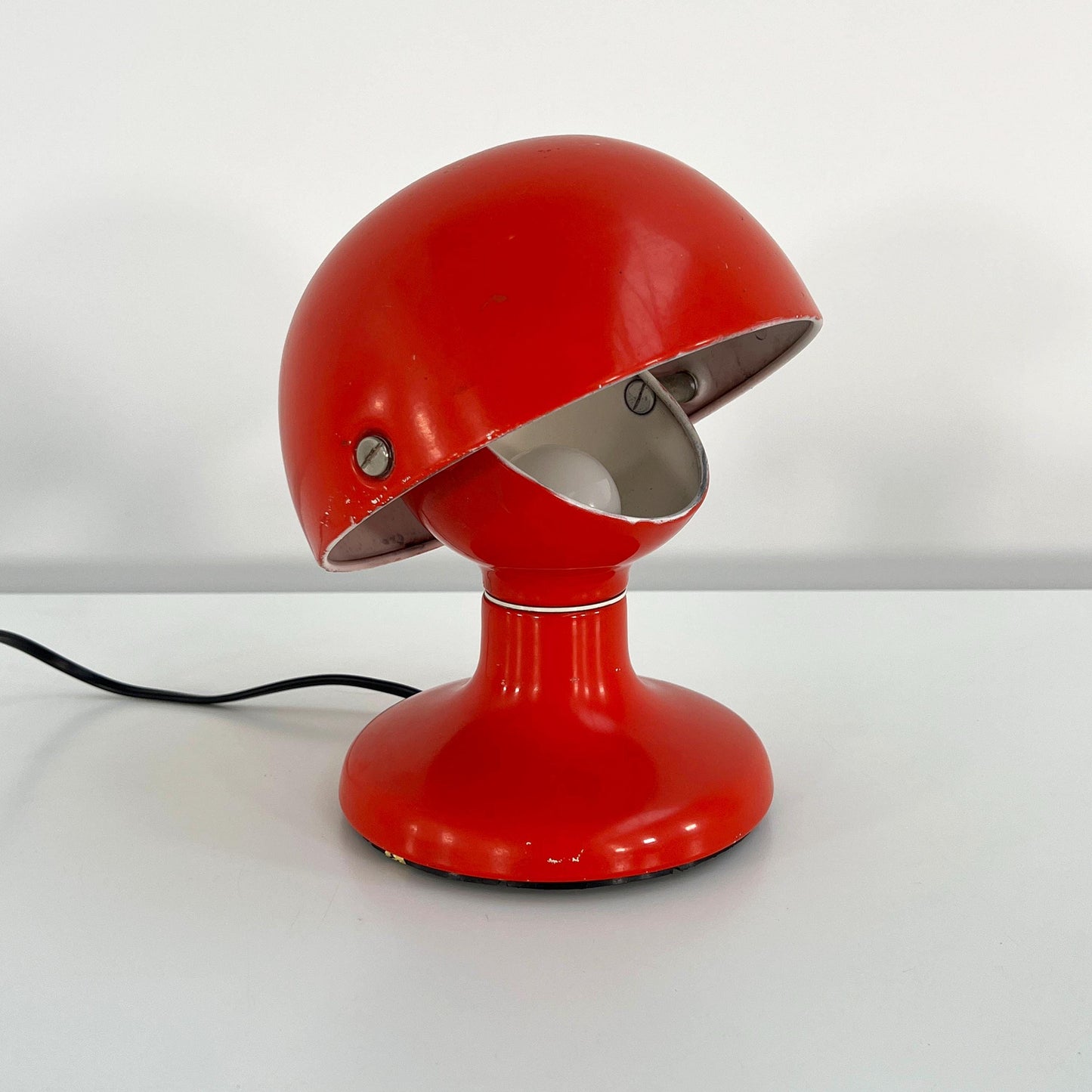 Lampe de table Jucker rouge par Tobia & Afra Scarpa pour Flos, 1960