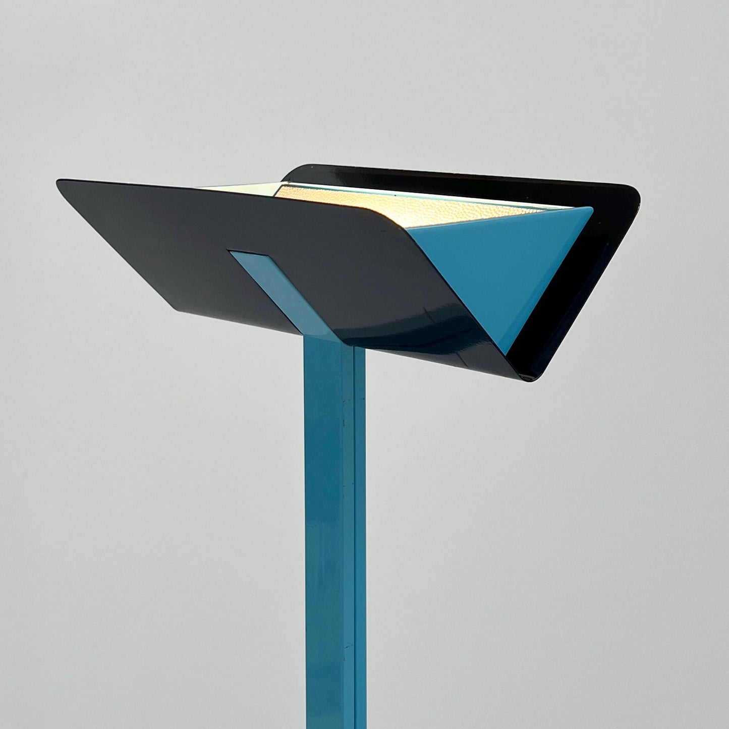 Postmodern blue metal floor lamp, 1980s