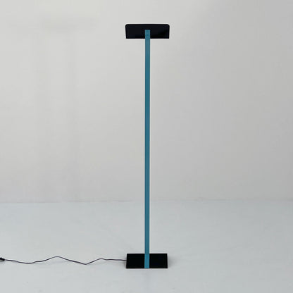 Postmodern blue metal floor lamp, 1980s