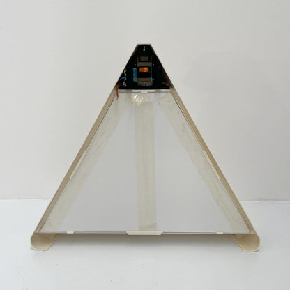 Triangular mirror with light by Sieper, 1980s