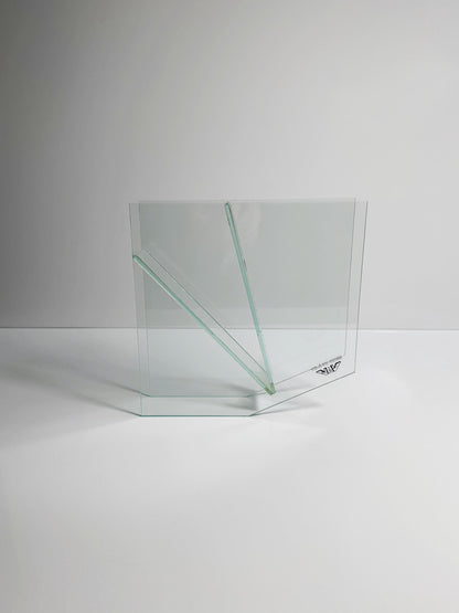 Postmodern Glass Vase Vis-a-Vis Flower Vase Memphis Milano Transparent Geometric Modern 90s 1990 1990s Germany Asa Otto Quelle Vintage