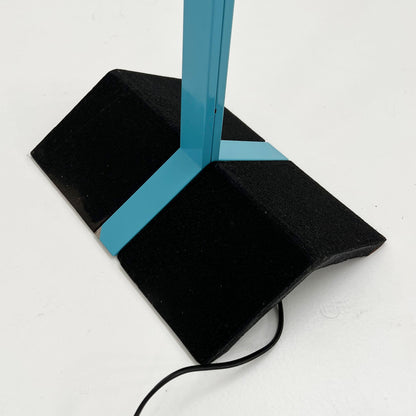 Postmodern blue metal floor lamp, 1980s