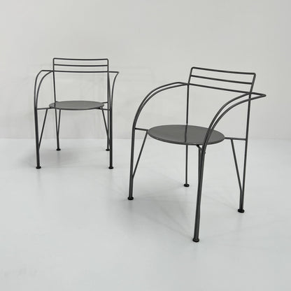 Lune D'Argent Postmodern Chair by Pascal Mourgue for Fermob, 1985