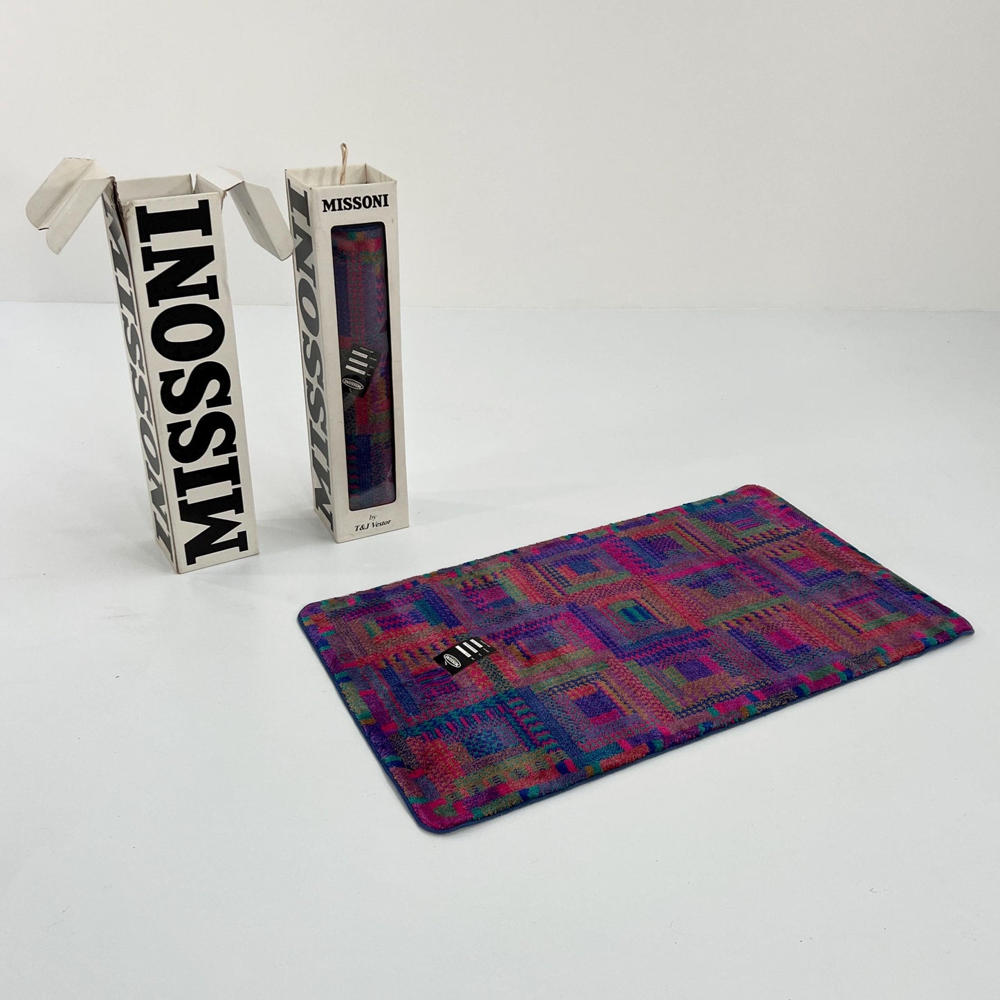 Abstract Geometric Wool Rug by Missoni, 1980s