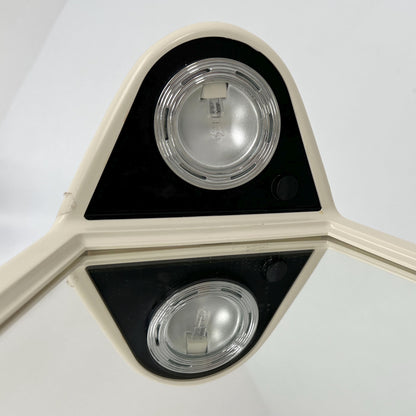 Triangular mirror with light by Sieper, 1980s