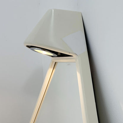 Triangular mirror with light by Sieper, 1980s