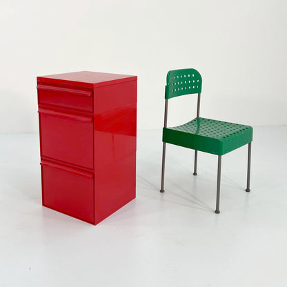 Rote Kommode Modell 4601 von Simon Fussell für Kartell, 1970er Vintage