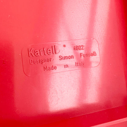 Rote Kommode Modell 4601 von Simon Fussell für Kartell, 1970er Vintage