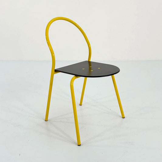 Yellow Il Bottone Chair by Paolo Parigi for Heron Parigi, 1980s