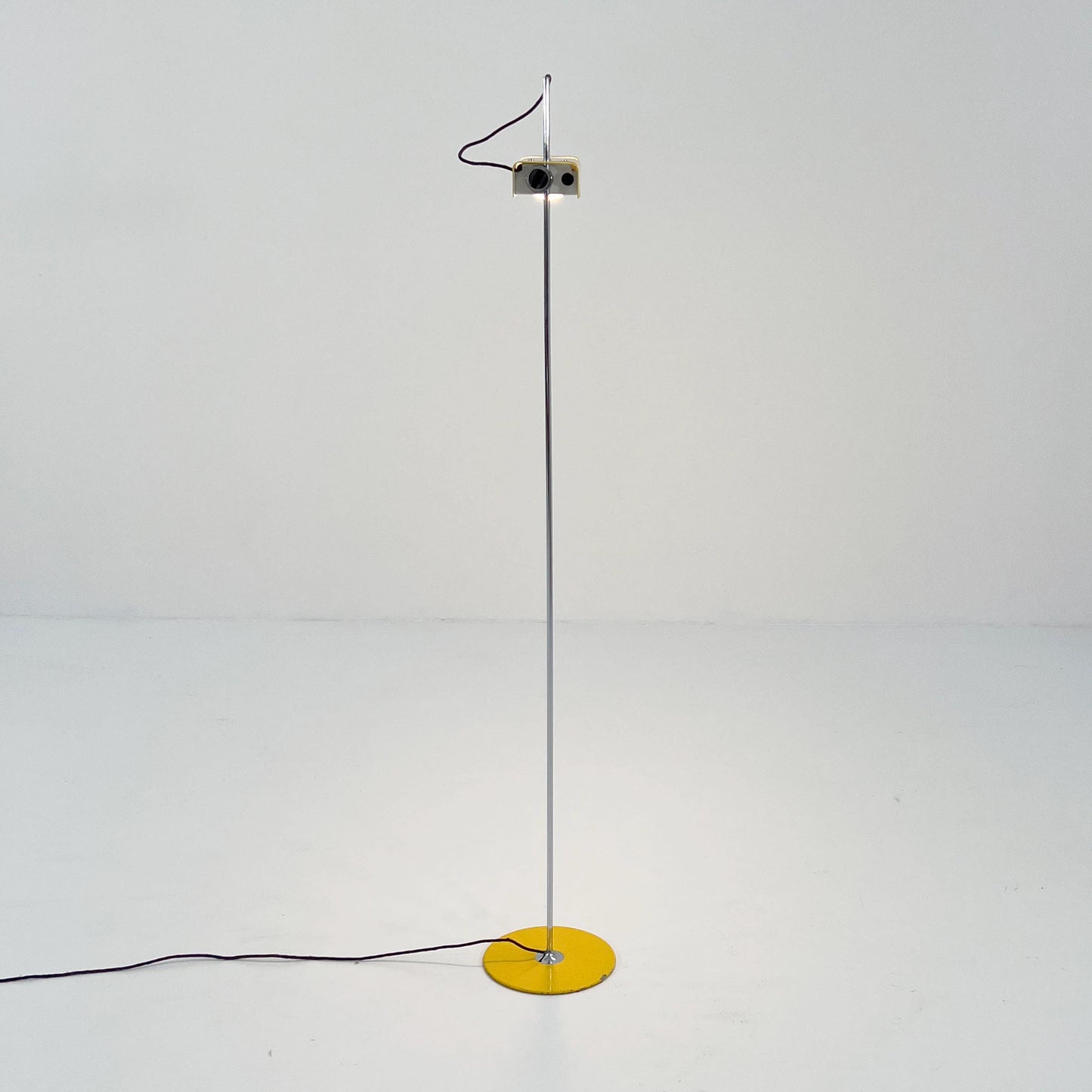 Lampadaire Spider Jaune par Joe Colombo pour Oluce, années 1970, vintage milieu du siècle