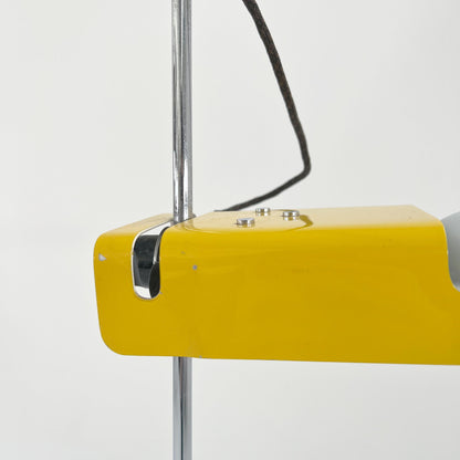 Yellow Spider floor lamp by Joe Colombo for Oluce, 1970s vintage mid-century