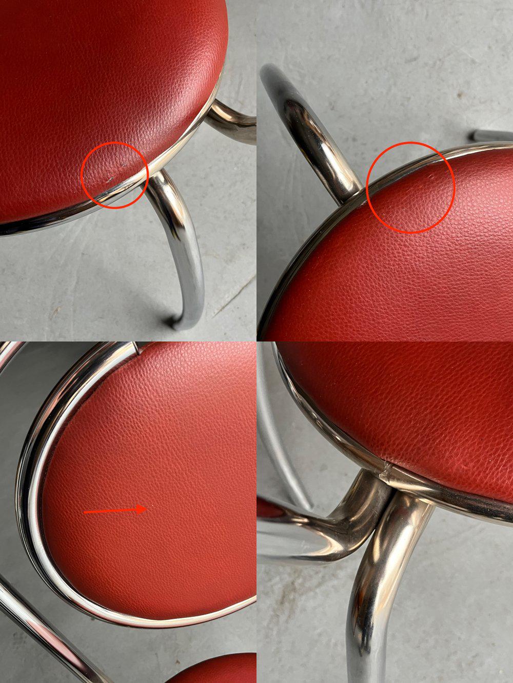 Sculptural Postmodern Curved Spiral Dining Chair, 1980s Italy Vintage