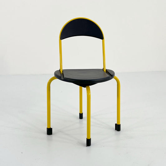 Yellow Clack Folding Chairs by Lucci & Orlandini for Lamm, 1980s