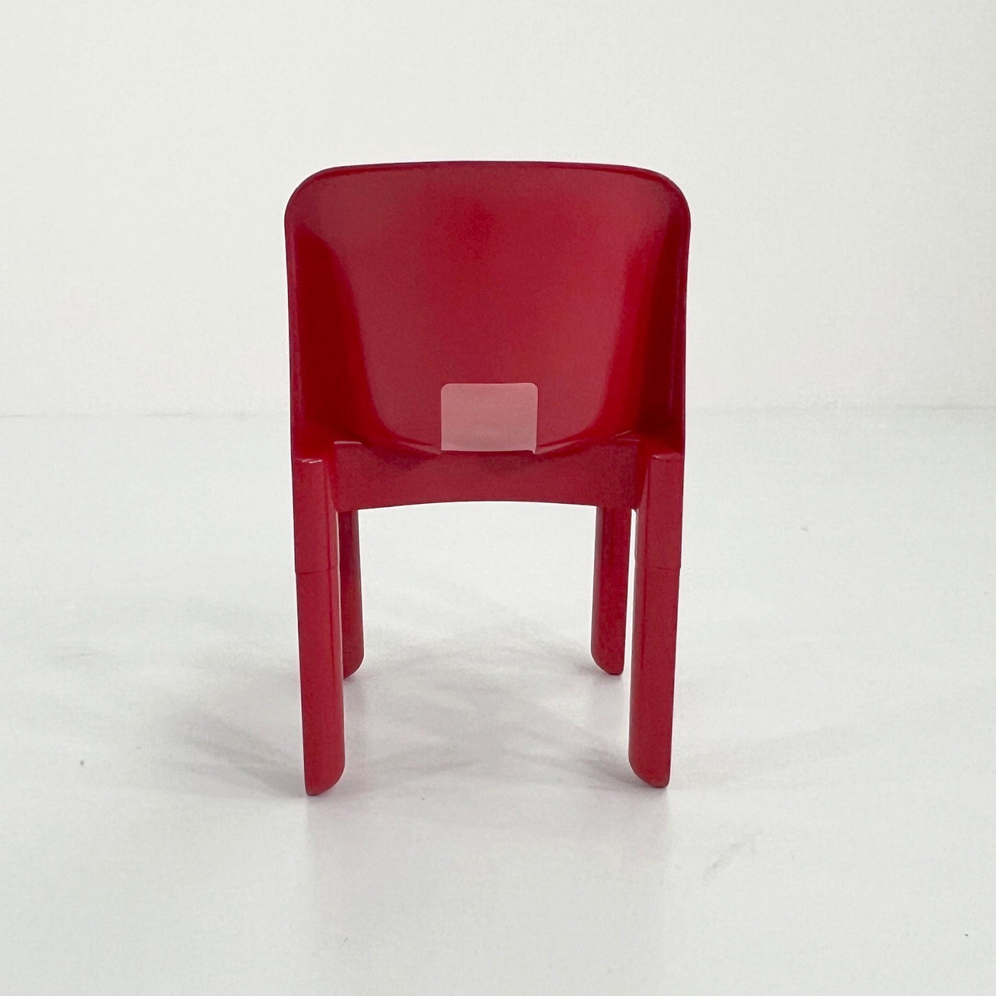 Roter Vintage Modell 4867 Universale Stuhl von Joe Colombo für Kartell, 1970er