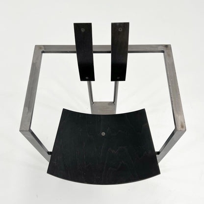 Black and Grey Postmodern Vintage Trix Chair by Karl Friedrich Förster, 1980s